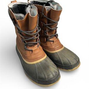 Sorel Men's Tan and Black Snow Boots